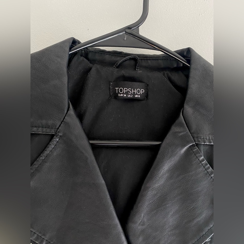 Topshop Leather Jacket - Picture 4 of 4